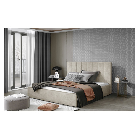 Artelta Manželská postel AUDREY | 180 x 200 cm Barva: Béžová / Dora 21