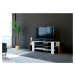 Kalune Design TV stolek SOLE 120 cm bílý/ořech