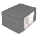 Úložný box-organizér na lůžkoviny a oblečení, tmavě šedá, 60x45x30 cm Mybesthome