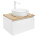 Koupelnová skříňka s umyvadlem SAT B-Way 59x30x45 cm bílá lesk BWAY60WDOAKU2B