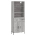 vidaXL Skříň highboard šedá sonoma 69,5 x 34 x 180 cm kompozitní dřevo