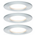 Paulmann vestavné svítidlo LED Coin Slim IP44 kruhové 6,8W hliník 3ks sada stmívatelné 939.01 P 