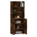 vidaXL Skříň highboard kouřový dub 69,5 x 34 x 180 cm kompozitní dřevo