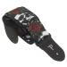 Perri's Leathers 7647 Polyester Skull Rose Strap