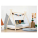 Benlemi Dětská dřevěná postel NAKANA ve tvaru teepee Zvolte barvu: Nelakovaná, Zvolte rozměr: 14