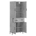 vidaXL Skříň highboard betonově šedá 69,5x34x180 cm kompozitní dřevo