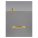 NOVA LUCE závěsné svítidlo PERRINE kartáčovaný zlatý hliník a akryl LED 42W 230V 3000K IP20 stmí