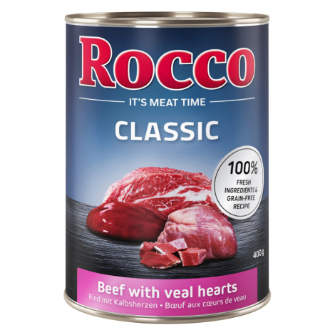 Rocco Classic 24 x 400 g - Hovězí s telecím srdcem