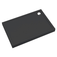 Vanička obdélníková Black Mat 80x120x12 Espera Plus AQM4638CMG