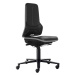 bimos Průmyslová otočná židle NEON ESD, kolečka, synchronní mechanika, PU pěna, šedý flexibilní 