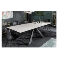 Estila Designový rozkládací jídelní stůl Laguna mramorový vzhled 180 / 230cm