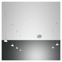 Fabas Luce LED závěsné světlo Isabella, šest zdrojů, hliník