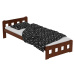 Maxi Zvýšená postel z masivu Nikola 90 x 200 cm - barva Ořech