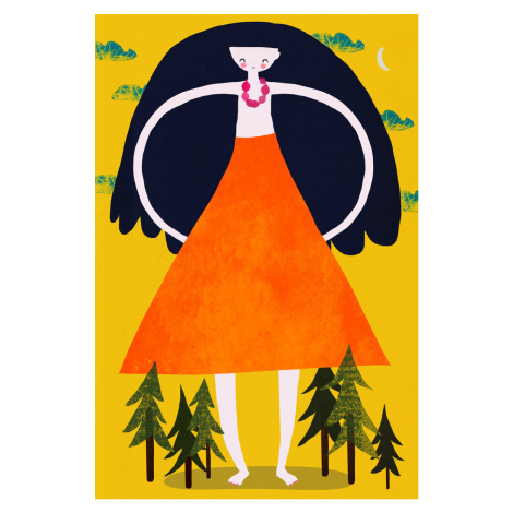 Ilustrace Girant Girl, Treechild, (26.7 x 40 cm)