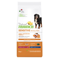 Natural Trainer Sensitive No Gluten Adult Medium/Maxi - losos - 2 x 12 kg