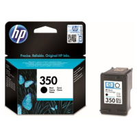 HP 350 Black Ink Cartridge Černá