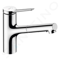 Hansgrohe 74820000 - Dřezová baterie s výsuvnou sprškou, chrom