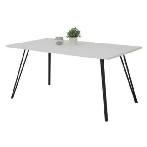 Jídelní stůl Marie 160x90 cm, matný bílý Asko