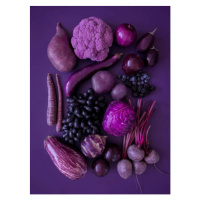 Fotografie Purple fruits and vegetables, gerenme, 30 × 40 cm