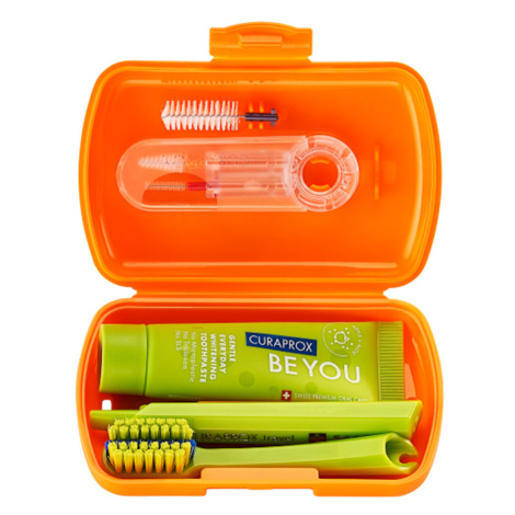 CURAPROX Travel set ORTHO oranžový 1 kus