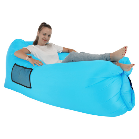 Nafukovací sedací vak/lazy bag, modrá, LEBAG Tempo Kondela