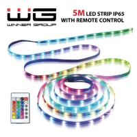 LED RGB pásek WG14 s ovladačem, 5 metrů, IP 65