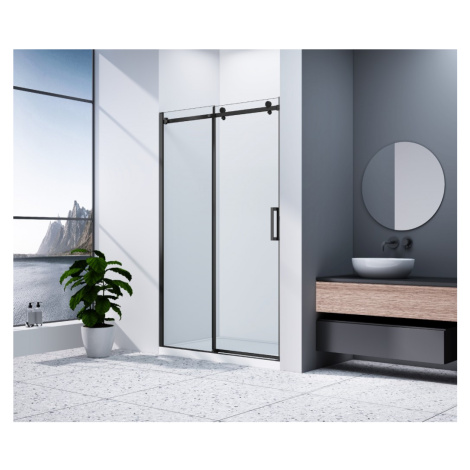 GELCO DRAGON BLACK Sprchové dveře do niky 1600 čiré sklo, GD4616B GD4616B