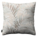 Dekoria Kinga - potah na polštář jednoduchý, béžovo-krémové palmové listy bílém podkladu, 50 x 5