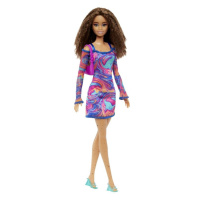 MATTEL - Barbie modelka - duhové marble šaty