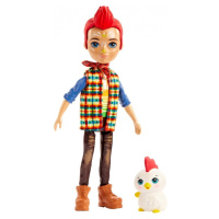 Enchantimals panenka se zvířátkem redward rooster a cluck, mattel gjx39