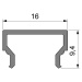 Light Impressions Reprofil kryt H-01-10 matt 75% průhlednost 2000 mm 984013