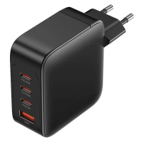 Nabíječka Vention, Wall charger, FEIB0-EU, 3xUSB-C, USB-A, 140W/140W/30W/18W, GaN (black)