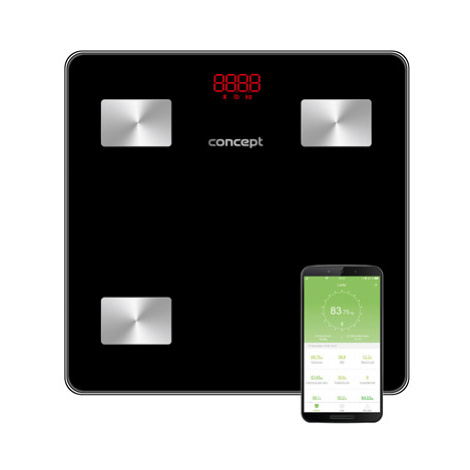 Concept Osobní váha diagnostická 180 kg PERFECT HEALTH, černá VO4001