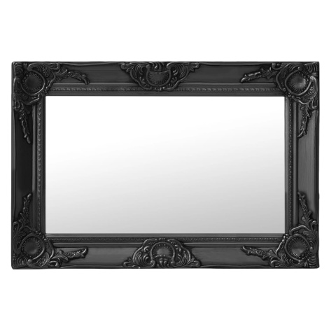 vidaXL Nástěnné zrcadlo barokní styl 60 x 40 cm černé