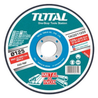 Total-Tools kotouče řezné na kov, 10ks, 125 × 1,2 × 22,2 mm