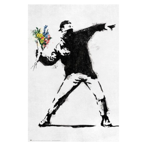 Plakát Banksy - The Flower Thrower (204) Europosters