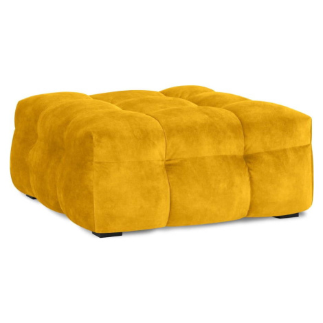 Žlutý sametový puf Windsor & Co Sofas Vesta