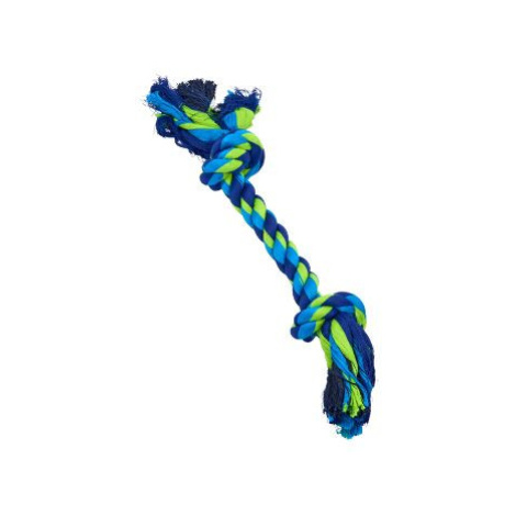 Hračka pes Buster dent rope 2 uzly modrá limetková 35cm L Kruuse Jorgen A/S