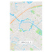 Mapa Zwolle color, (26.7 x 40 cm)