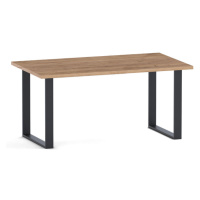 Jídelní stůl Brick rozkládací 160-200x75x90 cm (dub craft,černá)