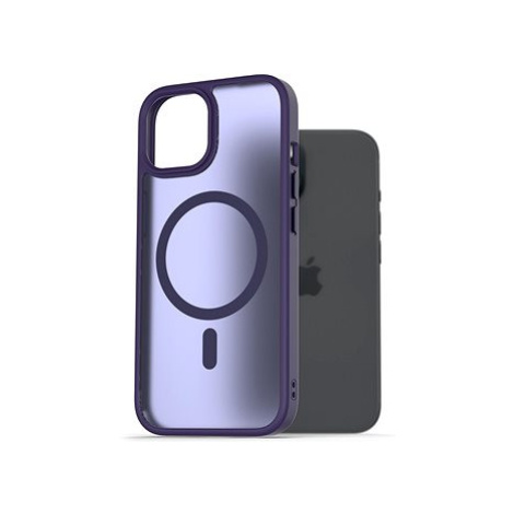 AlzaGuard Matte Case Compatible with Magsafe pro iPhone 15 tmavě fialový