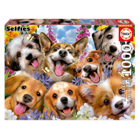 Puzzle Puppies Selfie Educa 1000 dílků a Fix lepidlo