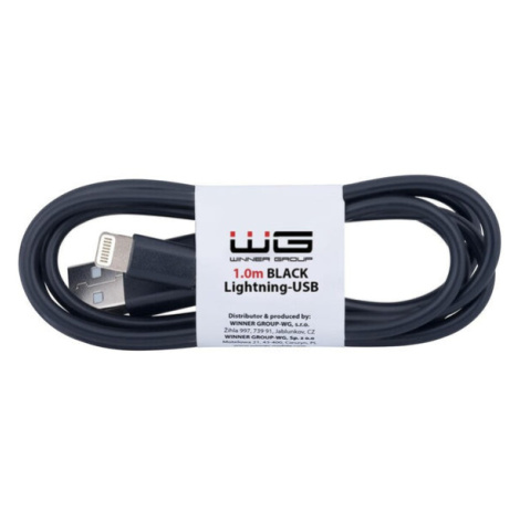 Kabel Lightning na USB, 1m, černá Winner Group