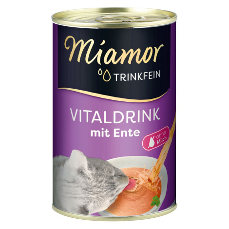 Miamor Trinkfein – Vitaldrink nápoj s kachnou 24 × 135 ml