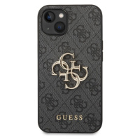 Guess PU 4G Metal Logo kryt iPhone 14 Plus šedý