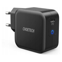 Choetech rychlá síťová nabíječka GaN Usb Typ C