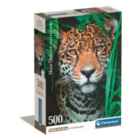 Clementoni - Puzzle 500Jaguar v džungli Compact