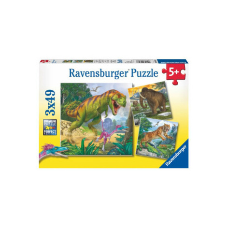 Dinosauři a čas 3x49 dílků (09358) RAVENSBURGER