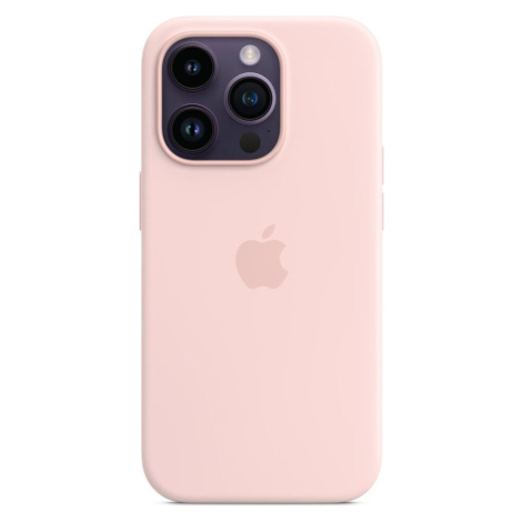 Apple silikonový kryt s MagSafe na iPhone 14 Pro křídově růžový Křídově růžová