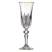 Bohemia Crystal Sada sklenic na šampaňské 2 ks 150 ml PRISMA LINE GOLD